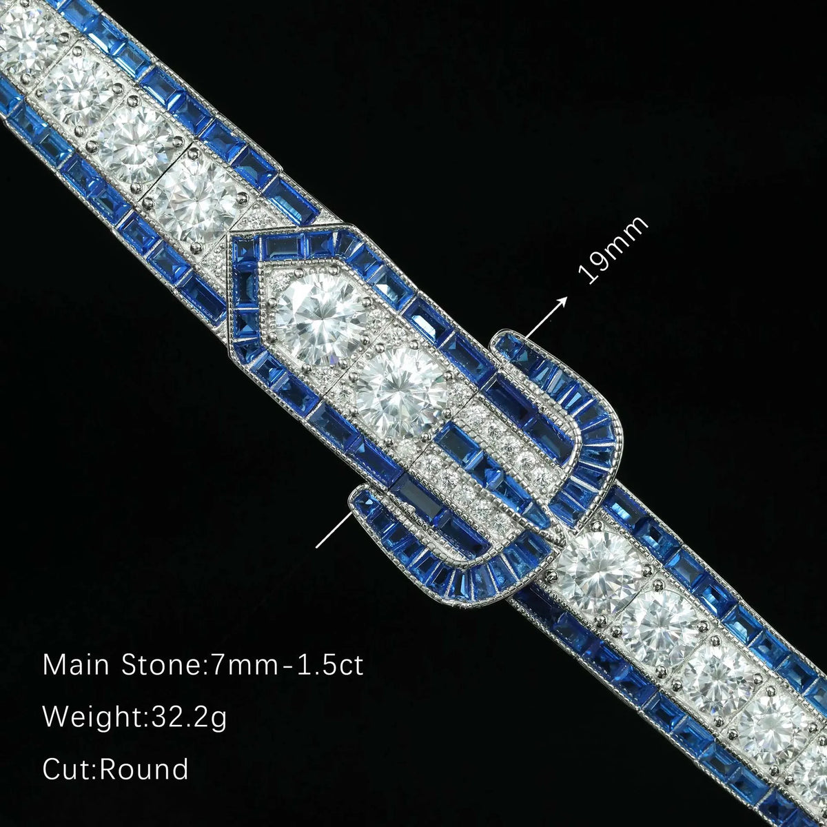 MuShan Jewelry 925 Sterling Silver Bangle 5A CZ Gemstones Fine HCD Gemstones Charming 925 Sterling Silver Bangles Accessories