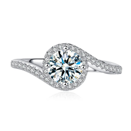 ShanLover Brand CMA GRA Certificate MST Top Grade Moissanite 925 sterling silver ring for Women Wedding Diamond Rings Jewelry