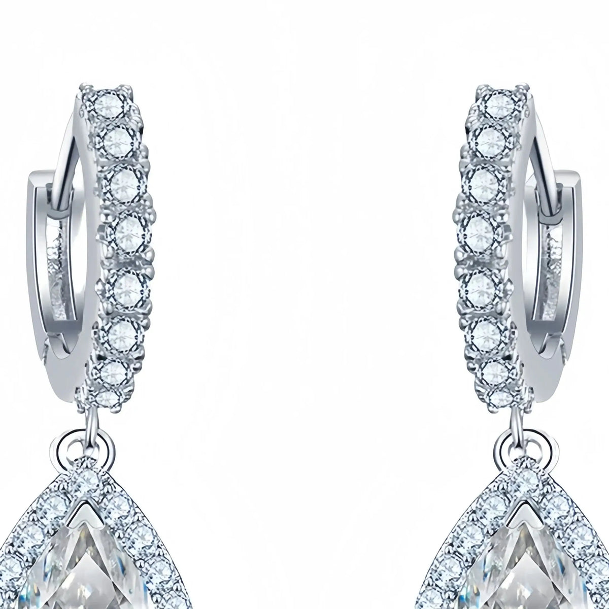 ShanLover Brand Women 925 Sterling Silver Drop Earrings Stud MST Top Grade Moissanite Diamond Pendant Earrings Gemstones Jewelry