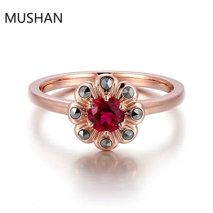 MUSHAN Luxury Custom 14K 18K Gold Rings Band Jewelry With Moissanite Diamond Lab Grown Gemstones Diamond Wedding Ring For Women