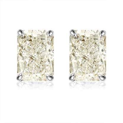 MUSHAN Brand Jewelry 925 Sterling Silver Stud Earrings 7ct 8*10 Ice Flower Gemstones Women Earrings Stud Fine Jewelry Accessory
