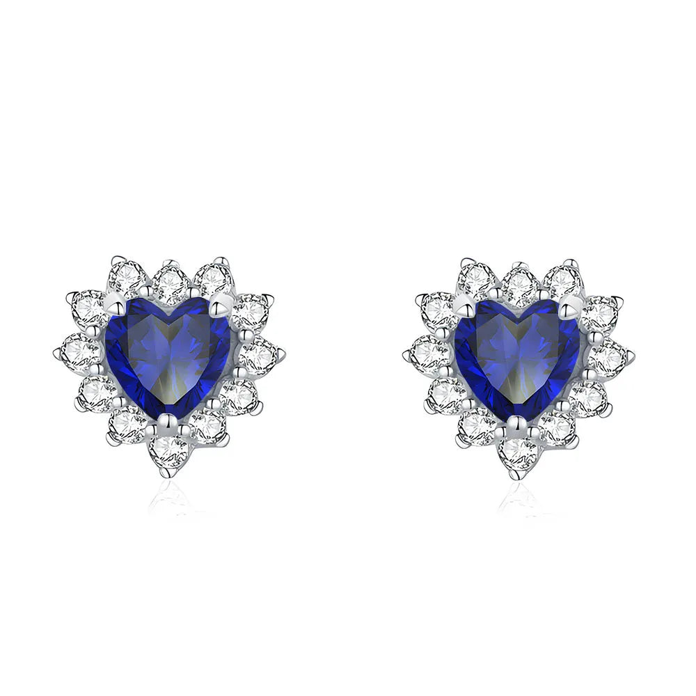 MuShan Jewelry 925 Sterling Silver Stud Earrings Dangle High Carbon Diamond Classic Luxury Women Earring Fine Jewelry