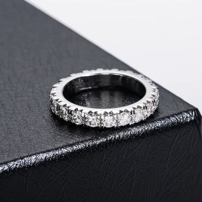 MuShan Designer Jewelry 925 Sterling Silver Ring Moissanite Unique Ring for Spouse 18K Real Gold Plated MST Patent Fine Rings