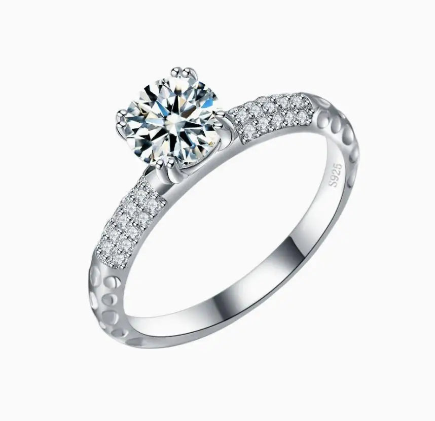 MUSHAN Designer Jewelry 925 Sterling Silver Rings Bands Moissanite Diamond Ring For Women GRA Certificate s925 Fine Jewelry