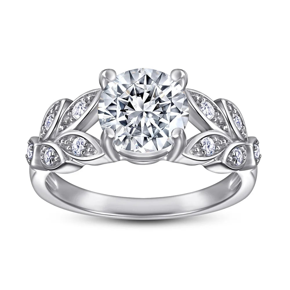 MuShan Brand Jewelry 925 Sterling Silver Ring Zircon 7A Grade Marquise Bridal for Her 18K Real Gold Plated Fine Jewelry Rings