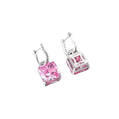 MuShan Jewelry 925 Sterling Silver Earring Fine 5A CZ Gemstones HCD Gemstones Chic 925 Sterling Silver Earrings Accessories