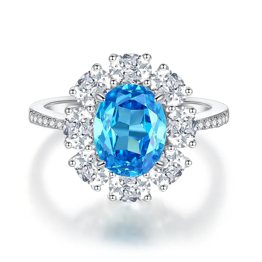 MUSHAN Luxury Jewelry s 925 Sterling Silver Rings For Women CMA Certificate HCD Gemstones Sapphire Ring Bands s925 Fine Jewelry