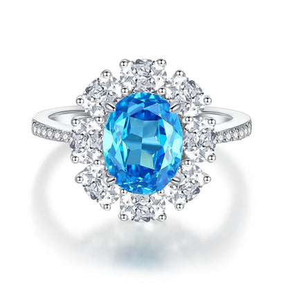 MUSHAN Luxury Jewelry s 925 Sterling Silver Rings For Women CMA Certificate HCD Gemstones Sapphire Ring Bands s925 Fine Jewelry