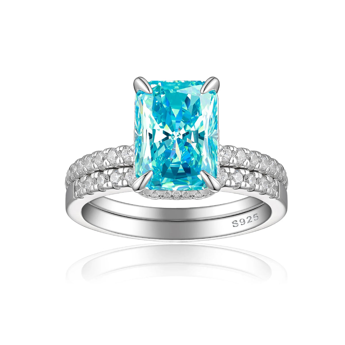 MuShan Luxury Jewelry 925 Sterling Silver Ring Cubic Zirconia 7A Oval Romantic for Her Rhodium Plated Fine Jewelry Rings