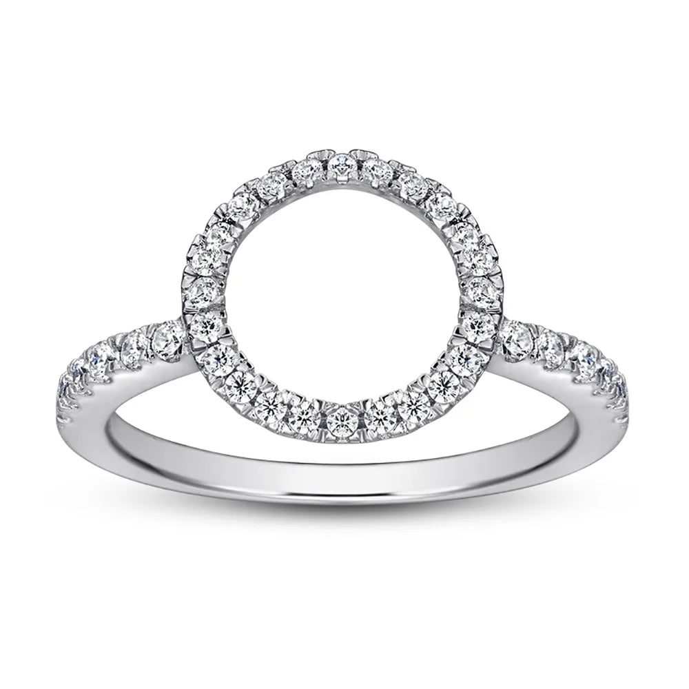 MuShan Jewelry 925 Sterling Silver Ring Wedding Band High Carbon Diamond Wedding Bridal Party Cocktail Women Rings Fine Jewelry