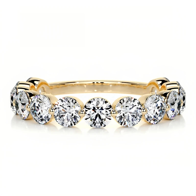 MuShan Brand Jewelry 925 Sterling Silver Ring GRA Certificate Moissanite Ring Women Real 18K Gold Plated MST Patent GRA Rings