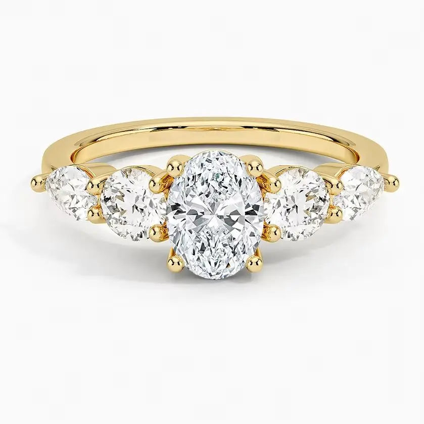MuShan Designer Jewelry 925 Sterling Silver Ring Moissanite Diamond Artisan Ring for Bride 18K Gold Plated MST Patent Rings