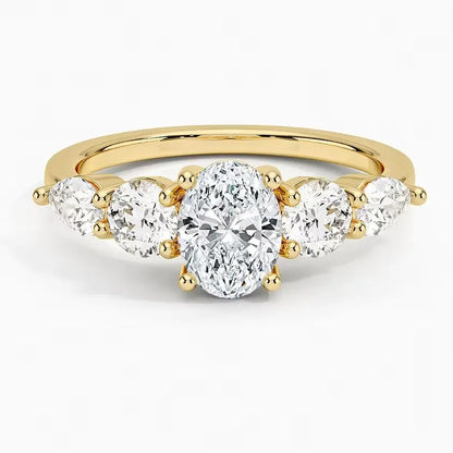 MuShan Designer Jewelry 925 Sterling Silver Ring Moissanite Diamond Artisan Ring for Bride 18K Gold Plated MST Patent Rings
