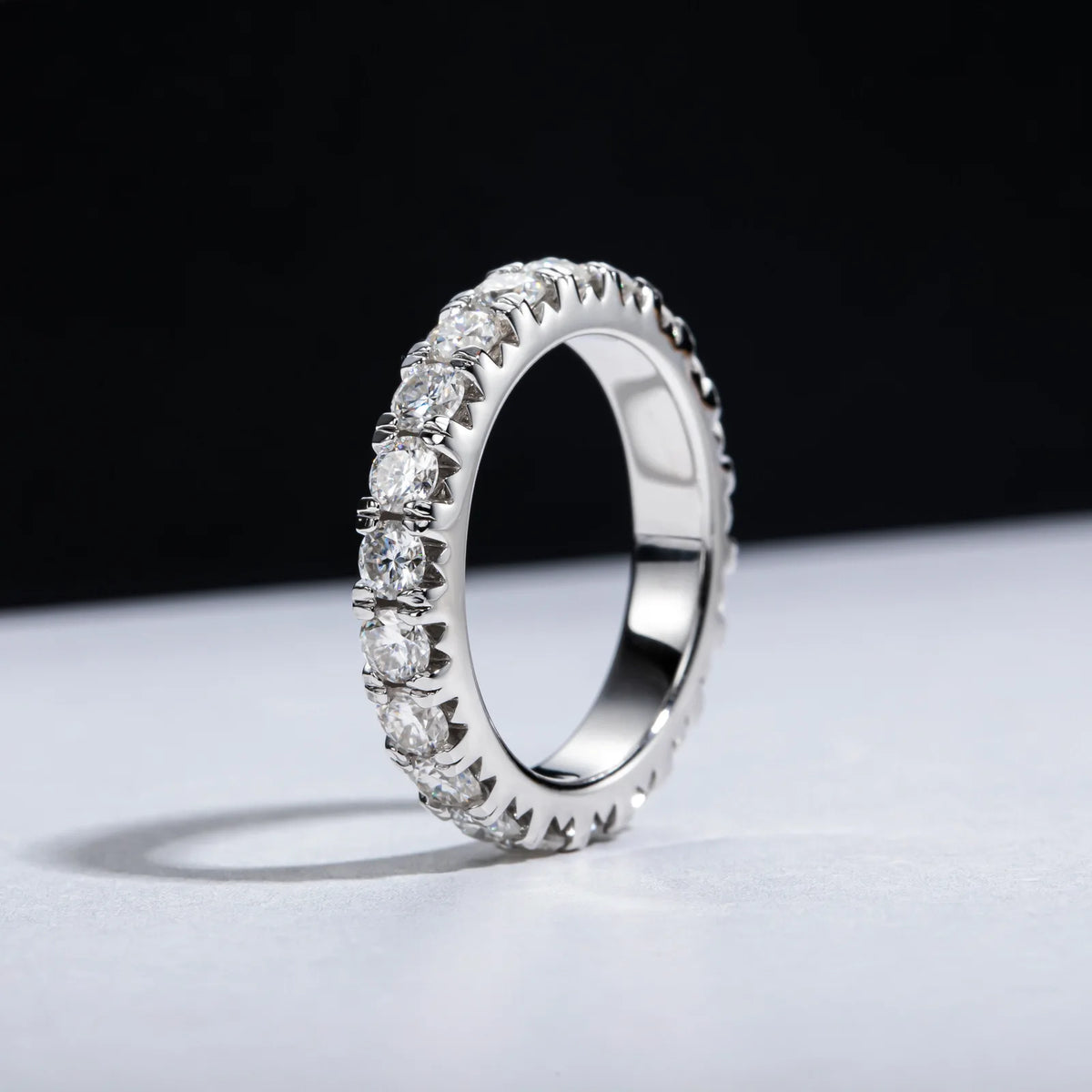 MuShan Designer Jewelry 925 Sterling Silver Ring Moissanite Unique Ring for Spouse 18K Real Gold Plated MST Patent Fine Rings