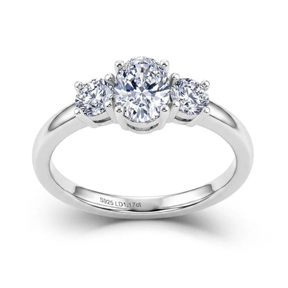 MUSHAN Custom Luxury Diamond Rings Jewelry IGI Certificated for Women 925 Sterling Silver Lab Grown Diamond Ring Band HPHT CVD
