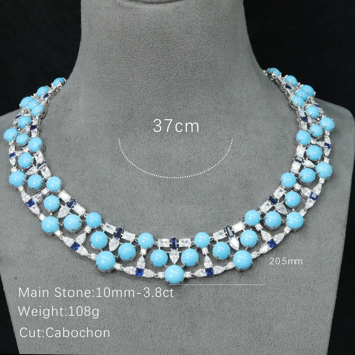 MuShan Jewelry 925 Sterling Silver Necklace Fine HCD Gemstones High Carbon Diamond 925 Sterling Silver Pendants Accessories