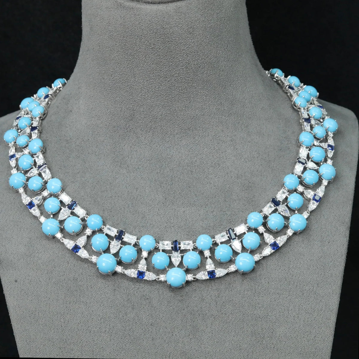 MuShan Jewelry 925 Sterling Silver Necklace Fine HCD Gemstones High Carbon Diamond 925 Sterling Silver Pendants Accessories