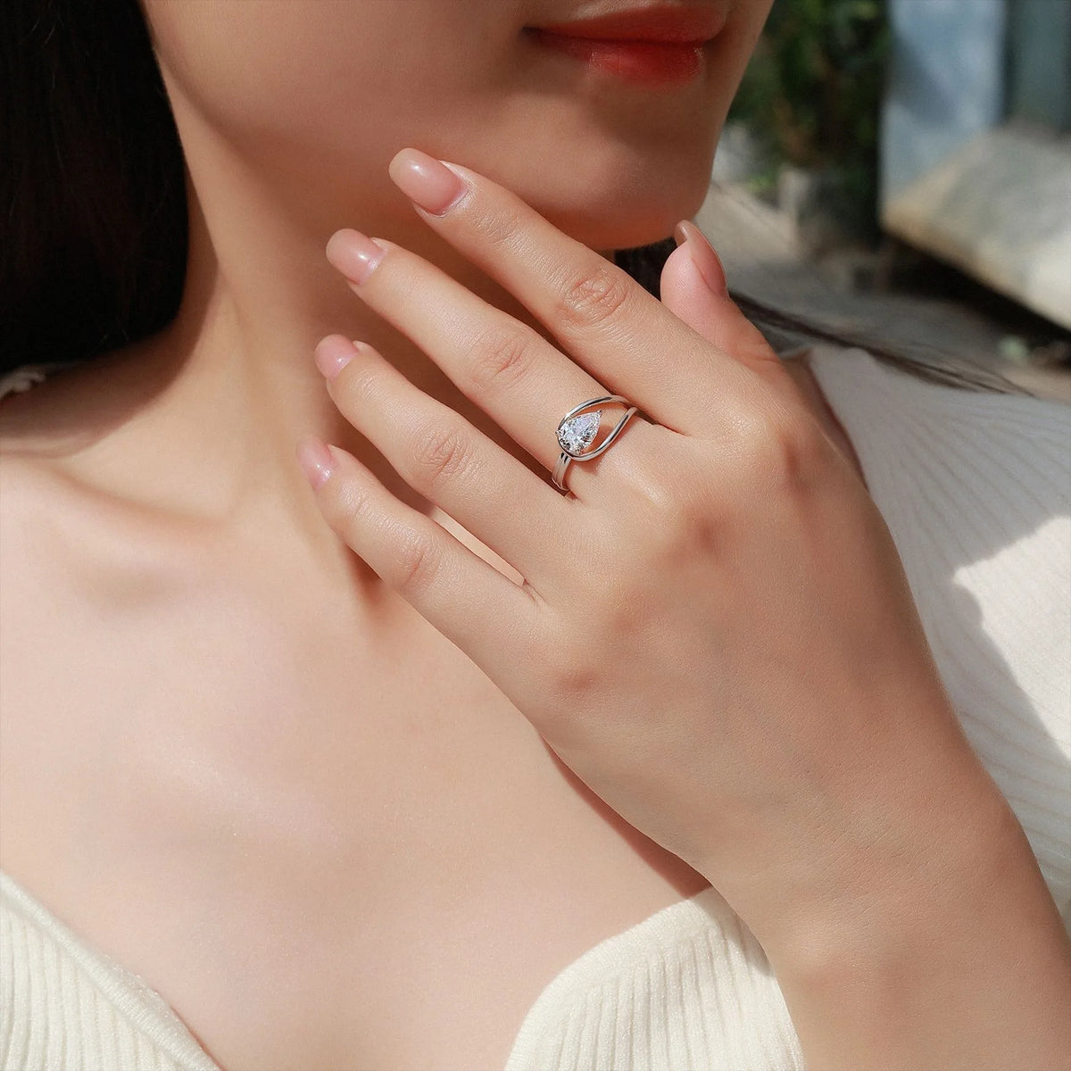 MUSHAN Luxury Jewelry 925 Sterling Silver Ring Band Women GRA Certificated Moissanite Diamond Emerald D Color Rings Fine Jewelry