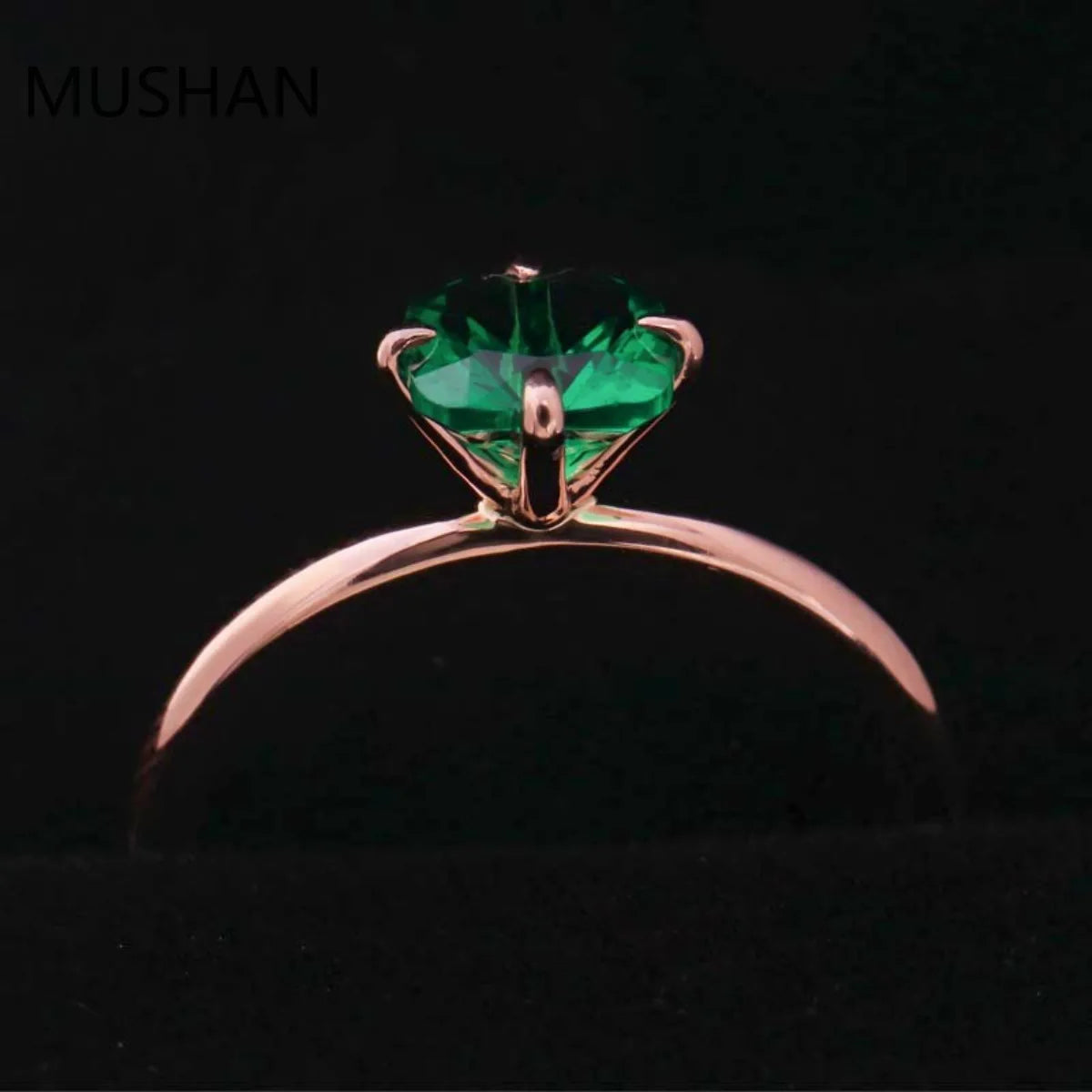 MUSHAN Luxury Custom 14K 18K Gold Rings Band Jewelry With Moissanite Diamond Lab Grown Gemstones Diamond Wedding Ring For Women