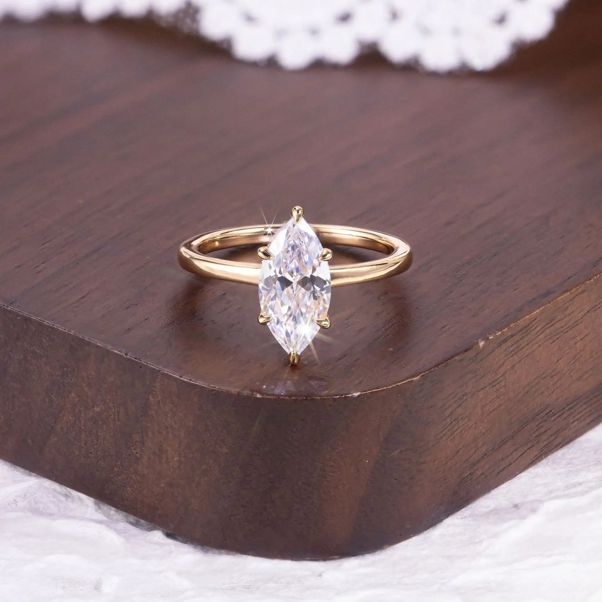 MuShan Designer Jewelry 925 Sterling Silver Ring VVS Moissanite Bespoke Ring for Spouse 18K Gold Plated MST Patent Jewellery