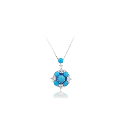 MuShan Jewelry 925 Sterling Silver Necklace 5A CZ Gemstones Designer High Carbon Diamond 925 Sterling Silver Pendant Accessories