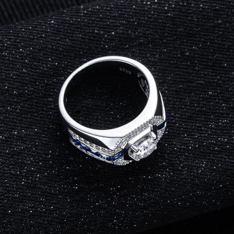 MuShan Luxury Jewelry 925 Sterling Silver Ring Moissanite Gorgeous Ring for Lover 18K Real Gold Plated MST Patent GRA Rings