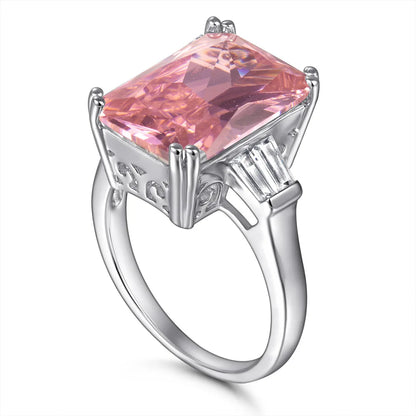 MuShan Jewelry 925 Sterling Silver Rings Bands Engagement Ring 7A Cubic Zirconia Vintage Delicate Anniversary  Women Gift