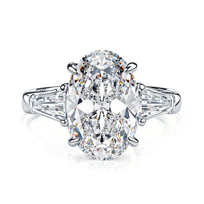 MUSHAN Luxury Jewelry 925 Sterling Silver Ring VVS Moissanite Present Ring Women 18K Gold Plated MST Patent Fine Rings