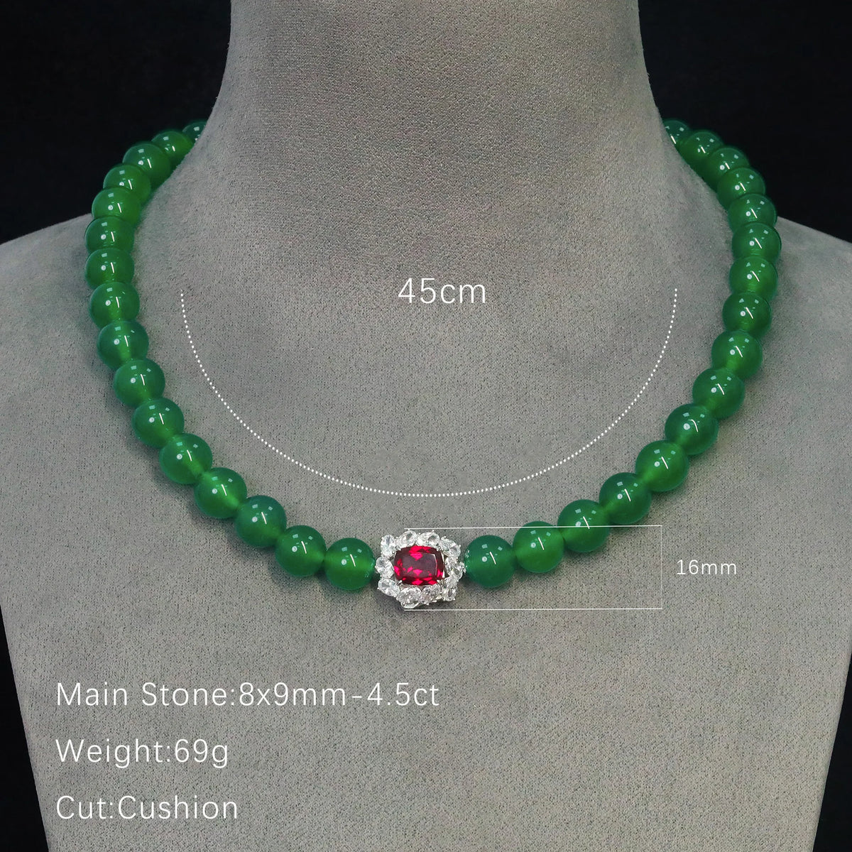 MuShan Jewelry 925 Sterling Silver Necklace 5A CZ Gemstones Luxury High Carbon Diamond 925 Sterling Silver Pendant Accessories