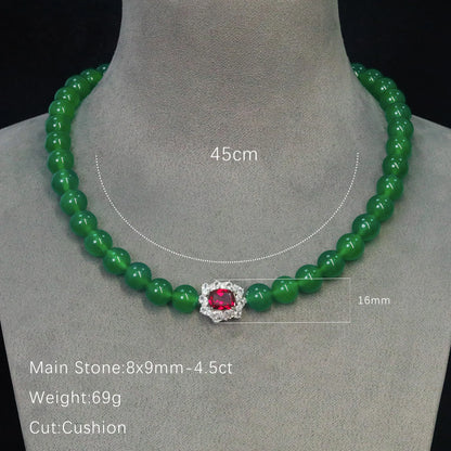 MuShan Jewelry 925 Sterling Silver Necklace 5A CZ Gemstones Luxury High Carbon Diamond 925 Sterling Silver Pendant Accessories
