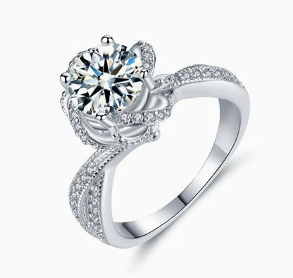 MUSHAN Designer Jewelry 925 Sterling Silver Rings Bands Moissanite Diamond Ring For Women GRA Certificate s925 Fine Jewelry