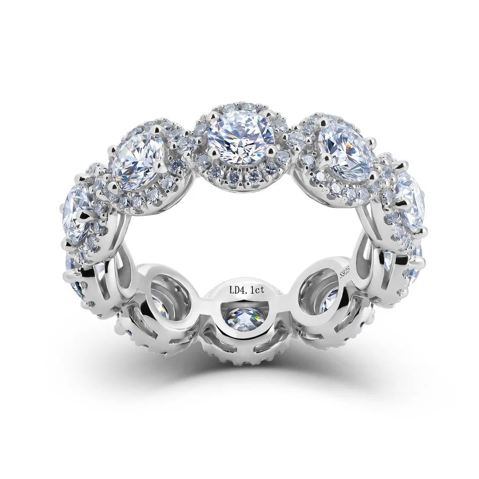 MUSHAN Custom Luxury Diamond Rings Jewelry IGI Certificated for Women 925 Sterling Silver Lab Grown Diamond Ring Band HPHT CVD