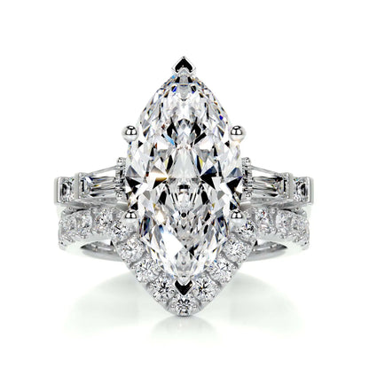MuShan Brand Jewelry 925 Sterling Silver Ring VVS Moissanite Present Ring for Her 18K Gold Plated MST Patent Fine Jewellery
