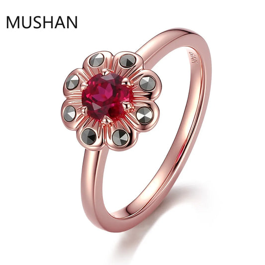 MUSHAN Luxury Custom 14K 18K Gold Rings Band Jewelry With Moissanite Diamond Lab Grown Gemstones Diamond Wedding Ring For Women