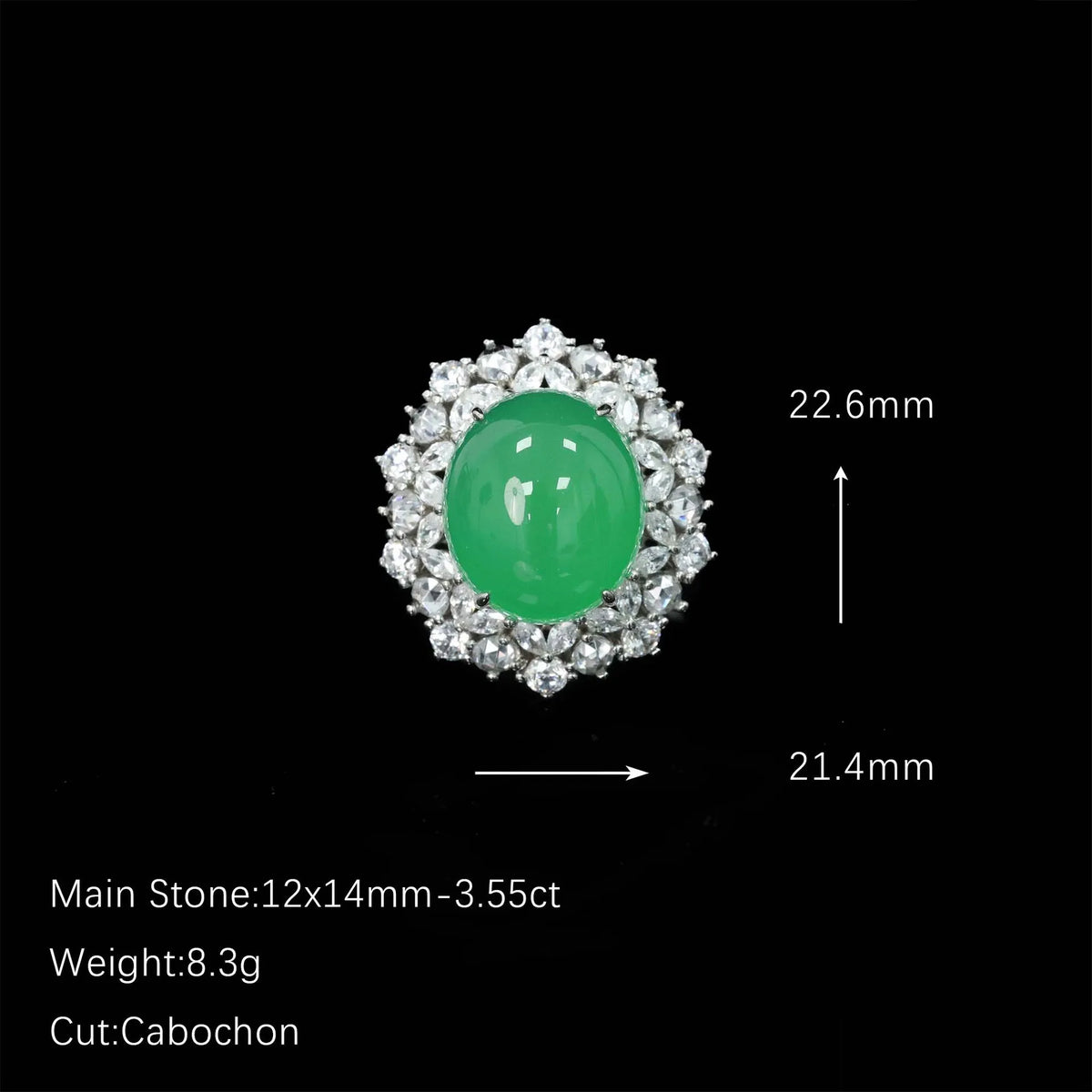 MuShan Jewelry 925 Sterling Silver Ring 5A CZ Gemstones HCD Gemstones Designer Bridal 925 Sterling Silver Ring Accessories