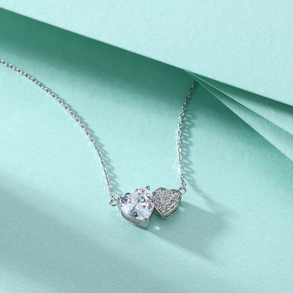 MuShan Brand Jewelry 925 Sterling Silver Necklace Zircon 7A Modern Evening for Ladies Real Gold Plated Premium Jewelry Penda