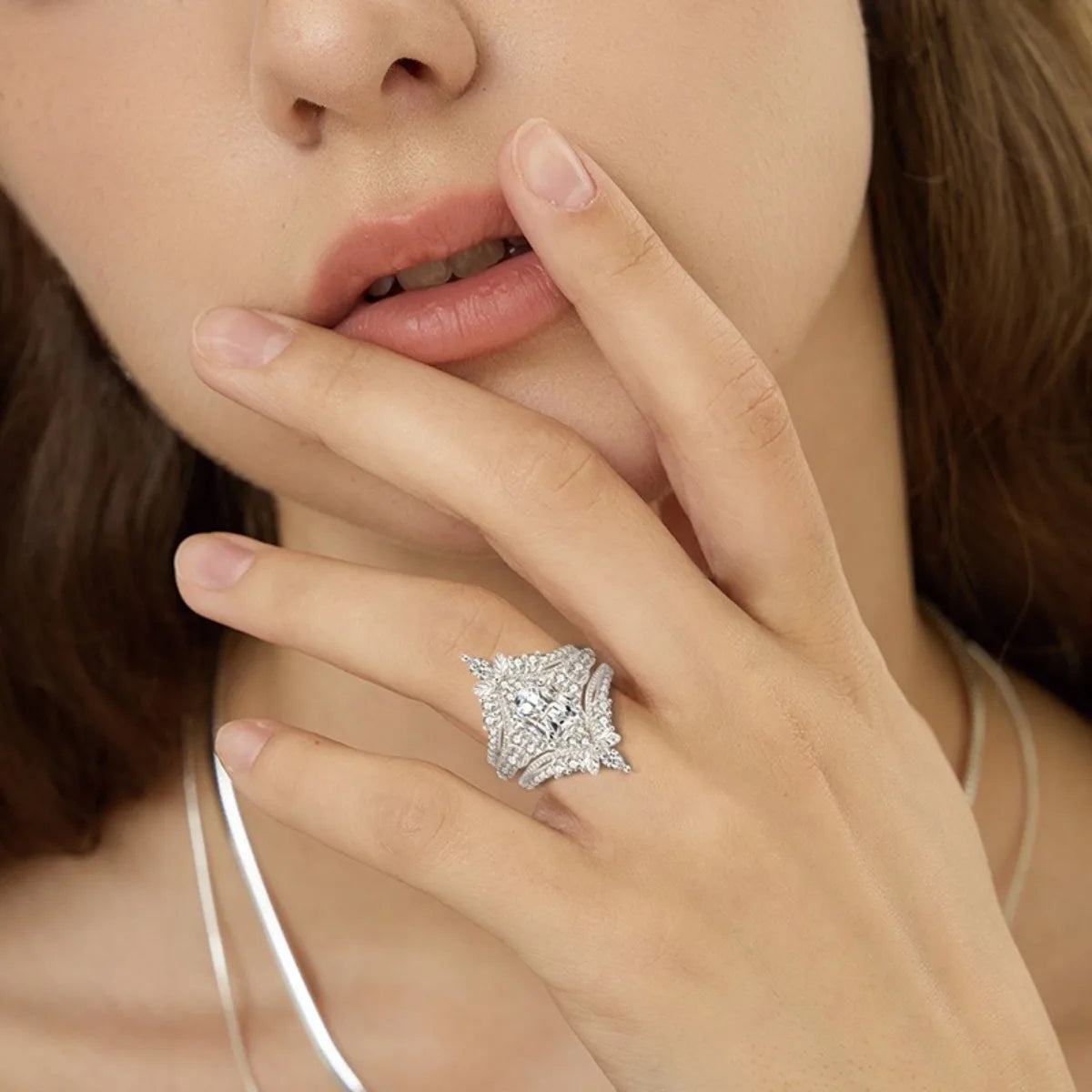 MUSHAN Luxury Jewelry 925 Sterling Silver Ring Band Women GRA Certificate Moissanite Diamond Emerald D Color Rings Fine Jewelry