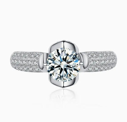 MUSHAN Designer Jewelry 925 Sterling Silver Rings Bands Moissanite Diamond Ring For Women GRA Certificate s925 Fine Jewelry