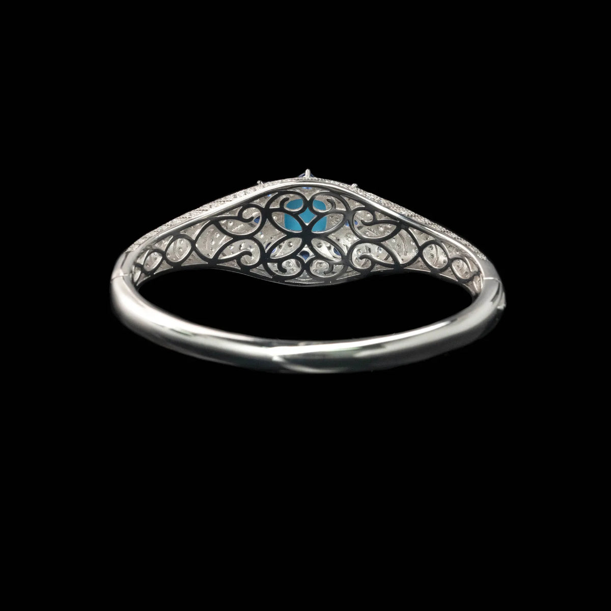 MuShan Jewelry 925 Sterling Silver Bangle 5A CZ Gemstones High Carbon Diamond Luxury 925 Sterling Silver Bangle Accessories
