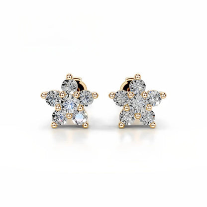 MUSHAN Bespoke Luxury Jewelry 925 Sterling Silver Stud Earrings D Color VVS1 Moissanite Diamond Earrings for Women MST Patent