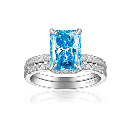 MuShan Luxury Jewelry 925 Sterling Silver Ring Cubic Zirconia 7A Oval Romantic for Her Rhodium Plated Fine Jewelry Rings