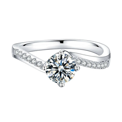 MuShan Jewelry 925 Sterling Silver Ring Moissanite D Color VVS Luxury Winsome Pear 925 Sterling Silver Rings Diamond Accessories