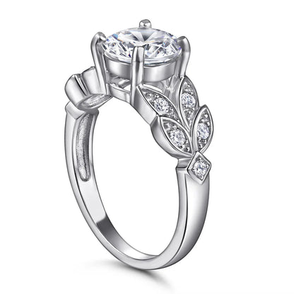MuShan Brand Jewelry 925 Sterling Silver Ring Zircon 7A Grade Marquise Bridal for Her 18K Real Gold Plated Fine Jewelry Rings