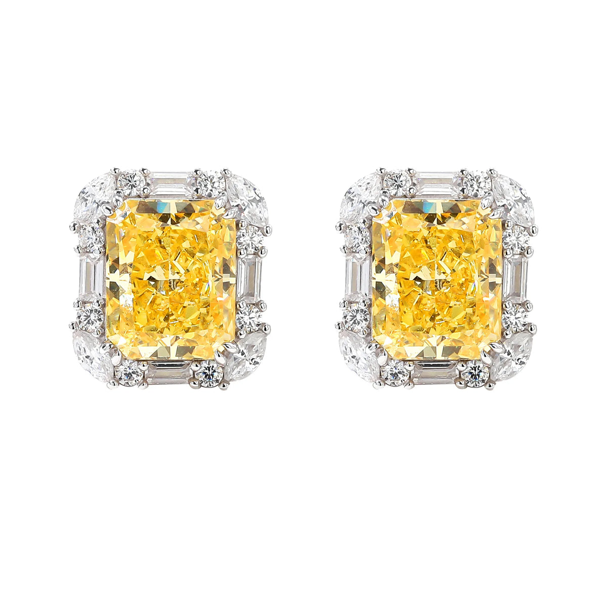 MuShan Jewelry 925 Sterling Silver Earring 5A CZ Gemstones HCD Diamond Fine Timeless 925 Sterling Silver Earring Accessories