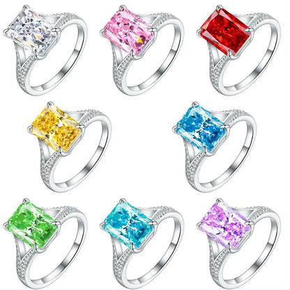 MuShan Jewelry 925 Sterling Silver Ring Wedding Band High Carbon Diamond Anniversary Gift Fine Jewelry Women Rings Fine Jewelry