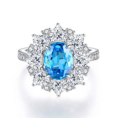 MUSHAN Luxury Jewelry s 925 Sterling Silver Rings For Women CMA Certificate HCD Gemstones Sapphire Ring Bands s925 Fine Jewelry