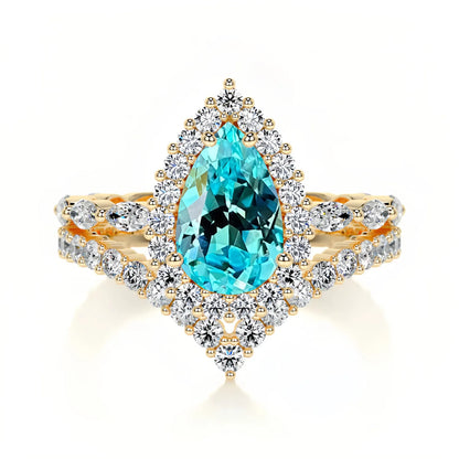 MUSHAN Bespoke Luxury Jewelry 925 Sterling Silver Ring Band Lab Grown Sapphire Ruby Paraiba Ring for Women 18K Gold Plated Rings