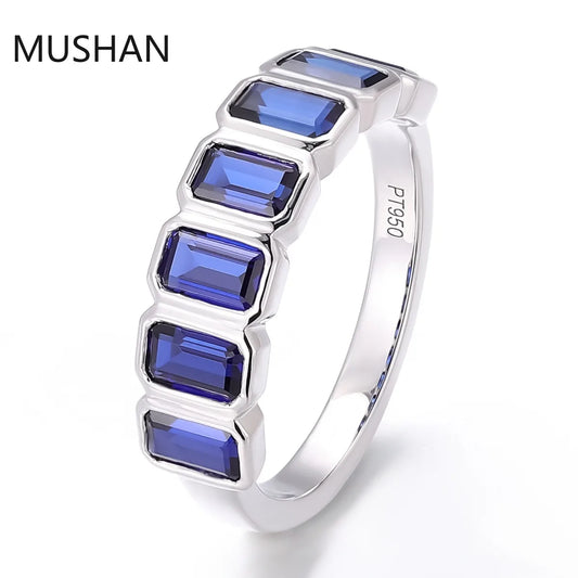 MUSHAN Luxury Custom 14K 18K Gold Rings Band Jewelry With Moissanite Diamond Lab Grown Gemstones Diamond Wedding Ring For Women