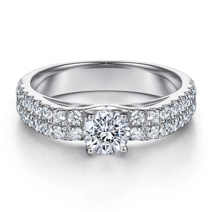 MuShan Jewelry 925 Sterling Silver Ring Wedding Band High Carbon Diamond Boho Style Statement Jewelry Women Rings Fine Jewelry