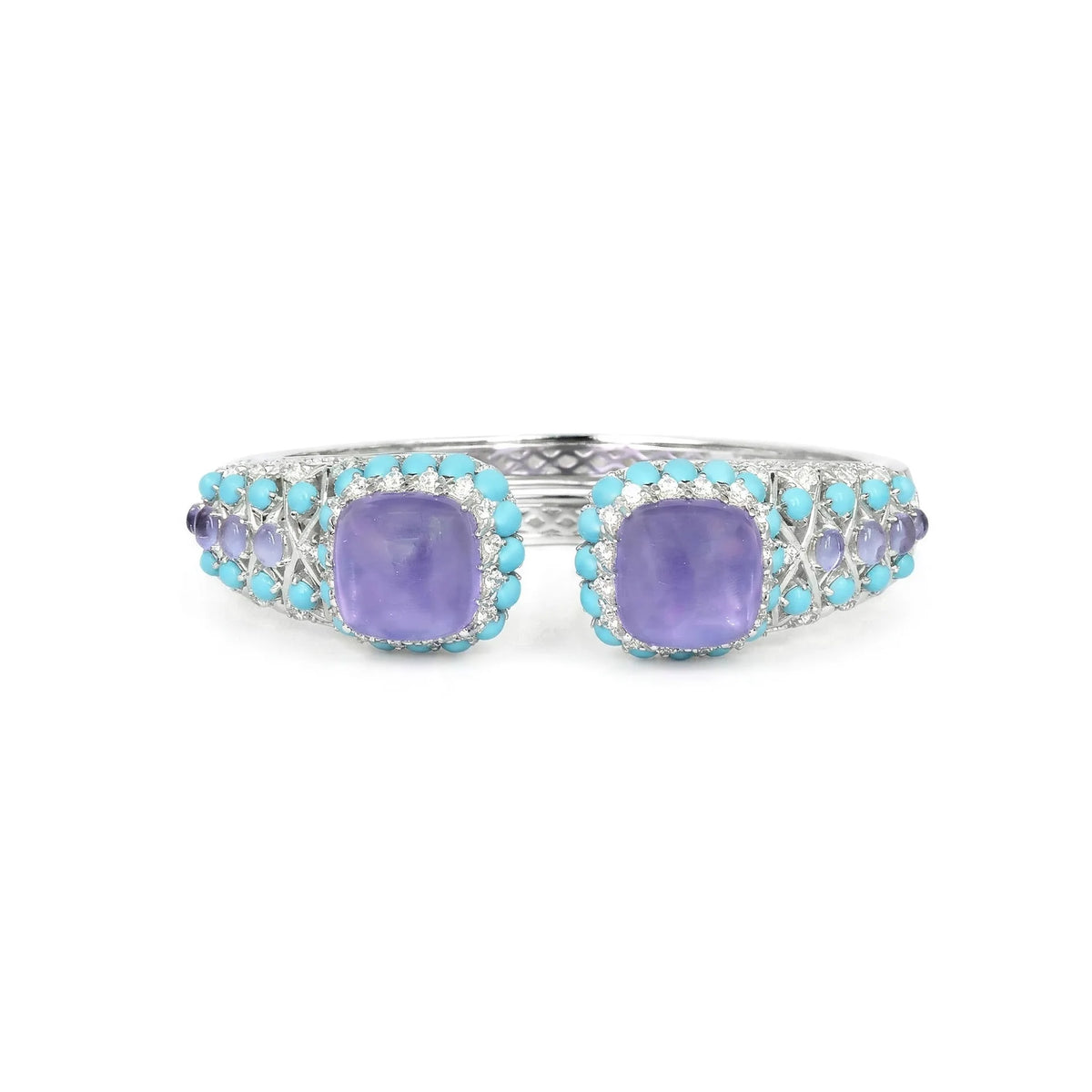 MuShan Jewelry 925 Sterling Silver Bangle 5A CZ Gemstones HCD Diamond Luxury Glamorous 925 Sterling Silver Bangle Accessories
